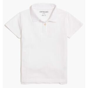 Crewcuts Factory | Kids’ White Piqué Polo Shirt  | Sz 8